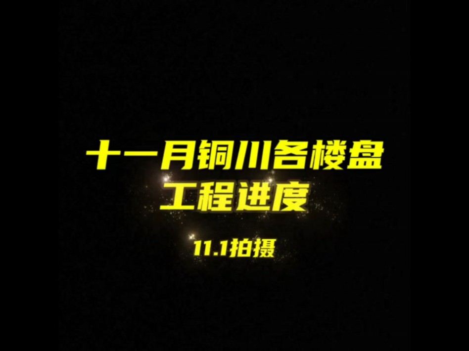 11月各楼盘工程进度哔哩哔哩bilibili