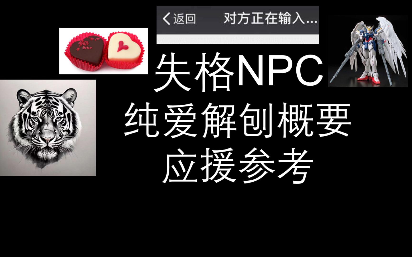 [应援参考]纯爱解刨概要  失格NPC哔哩哔哩bilibili