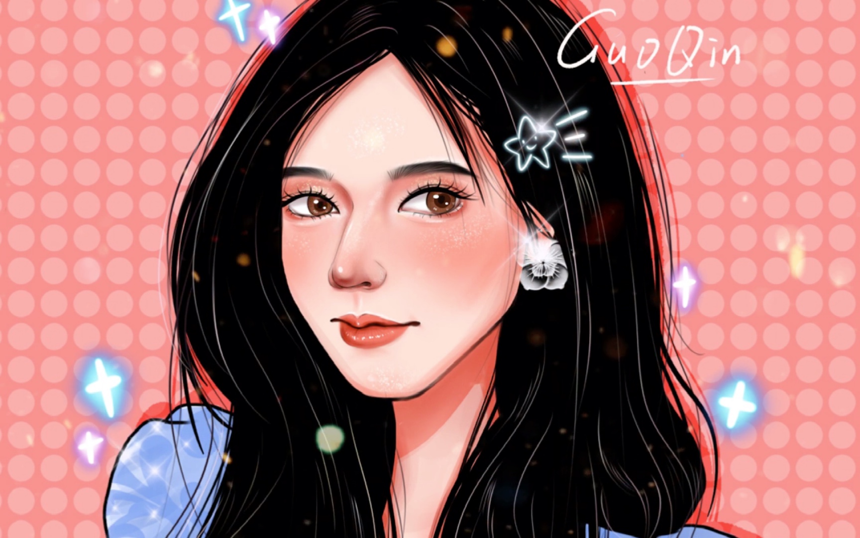 画一只软萌赵露思(接稿)