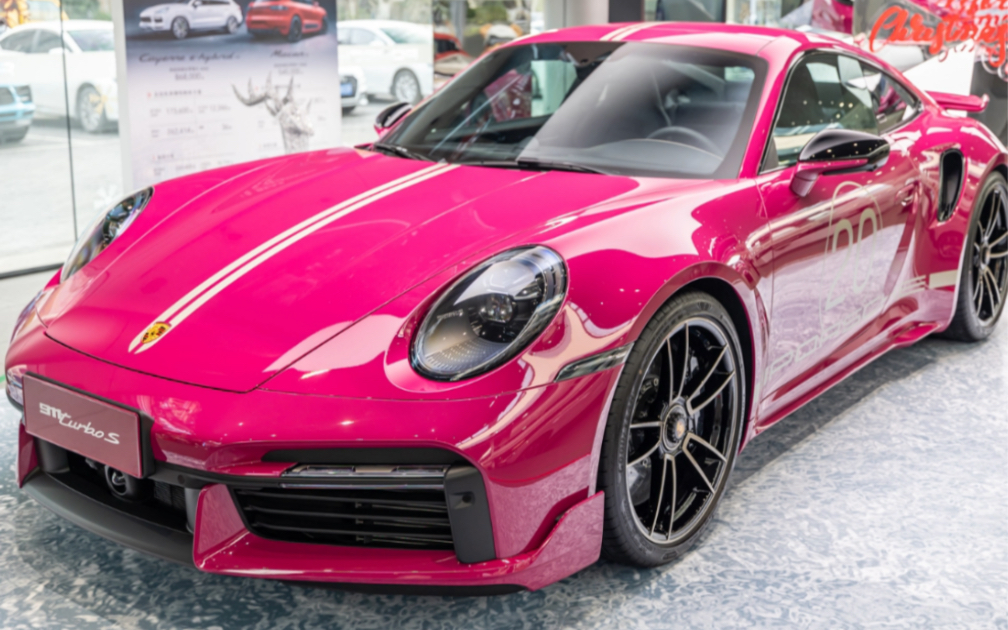 911 turbo s 保时捷中国20周年纪念版星光宝石红_哔哩哔哩_bilibili