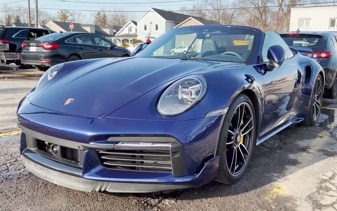 跑车鉴赏实拍2022款保时捷911turbos