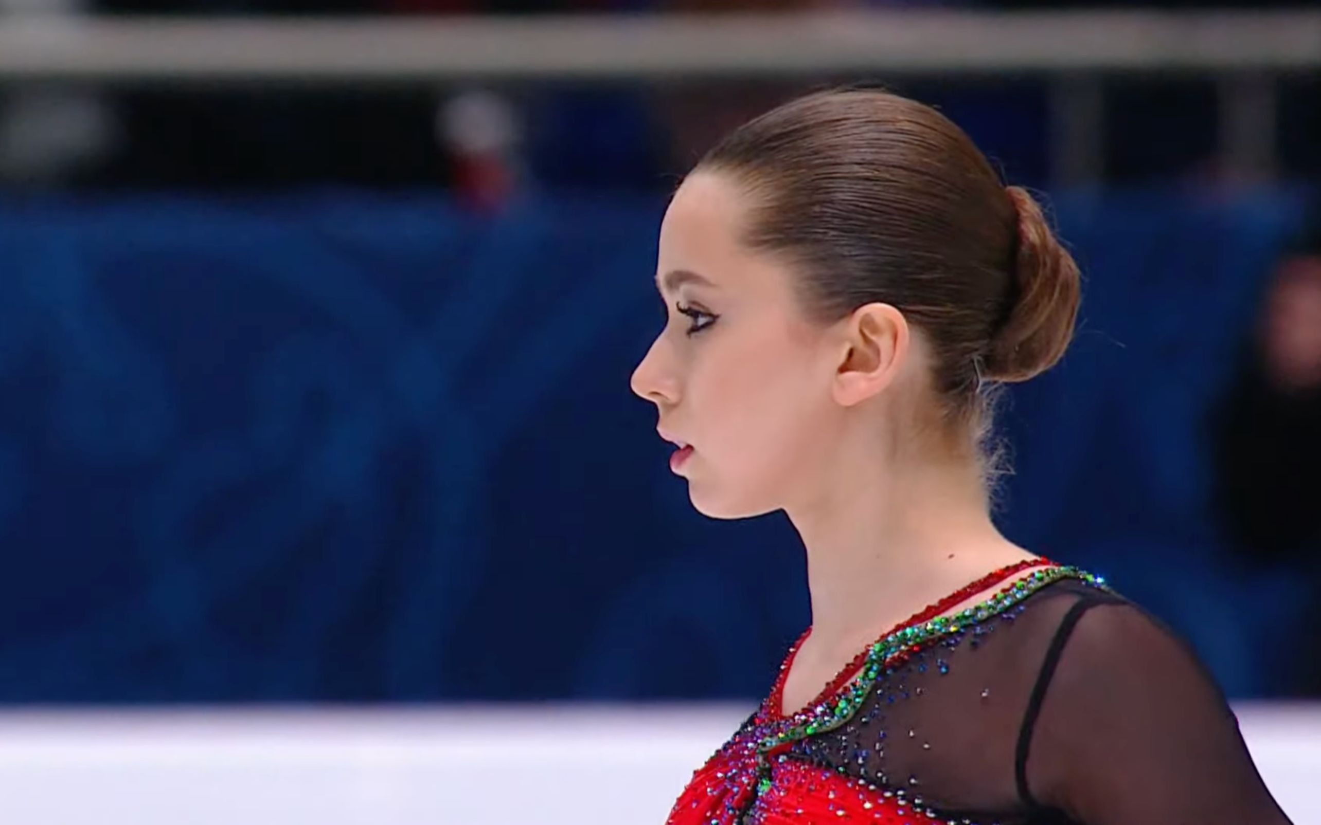 2122赛季全俄女单自由滑k宝clean夺冠莎莎千金登上领奖台