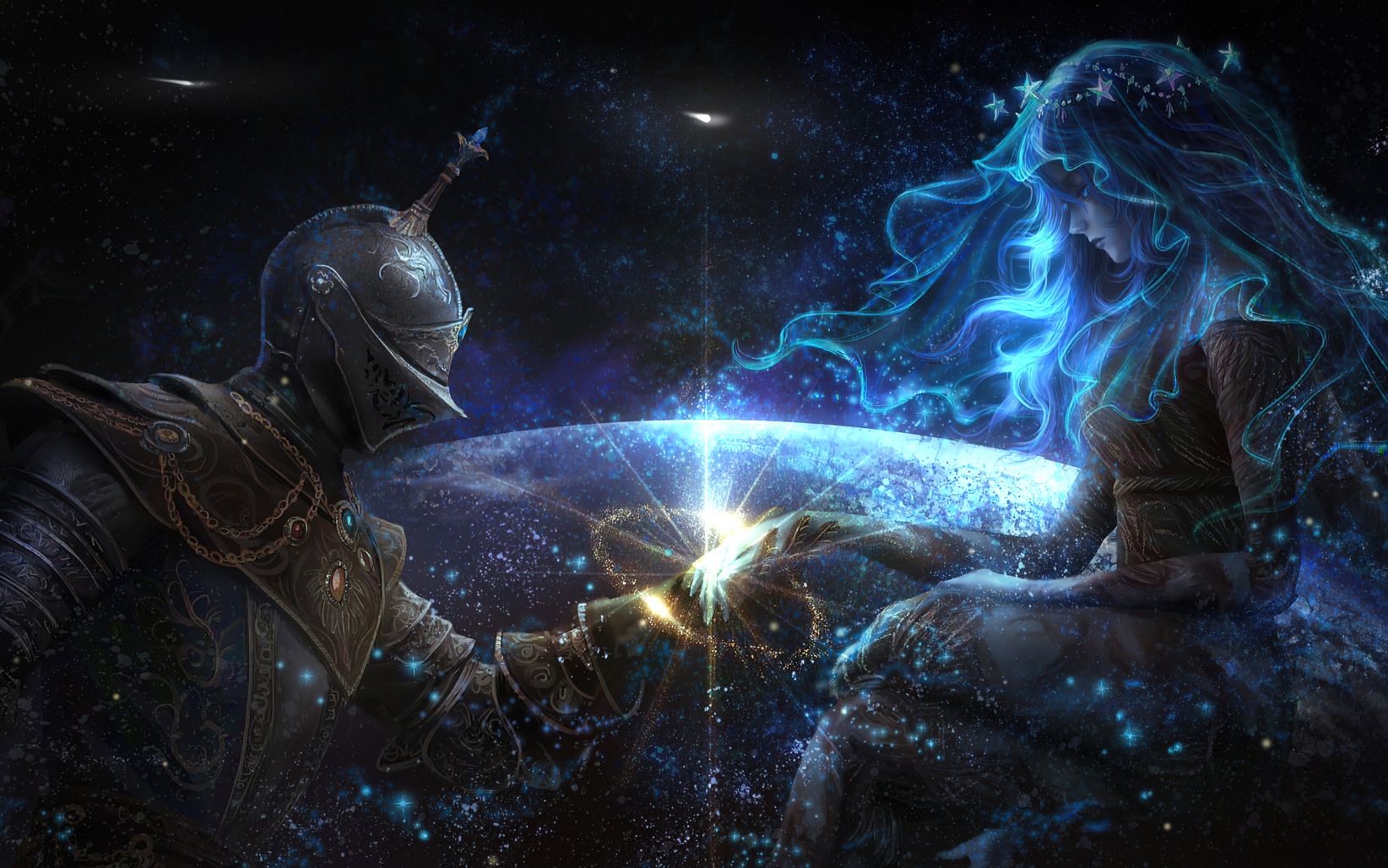 【艾尔登法环/4k】"月亮坠入不见底的河 星星垂眸惊动了舸——致菈妮"