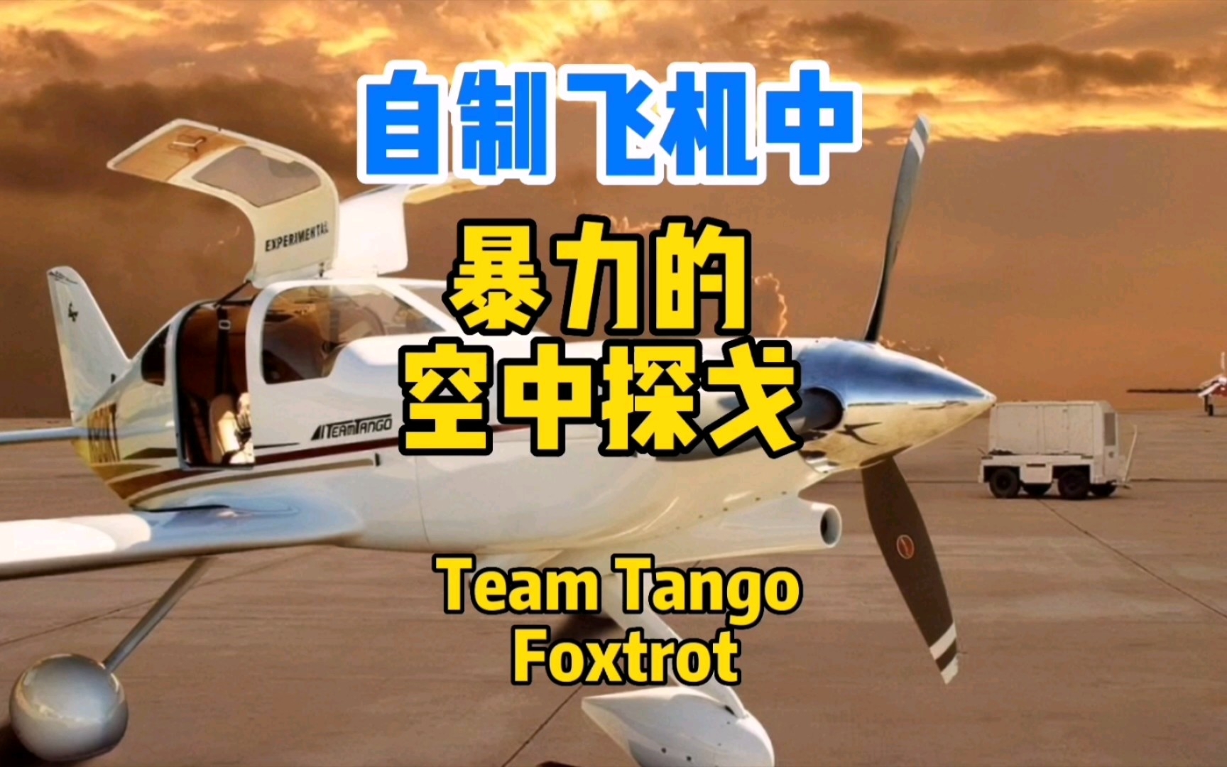 [图]暴力的空中探戈，自制飞机中的肌肉飞机，Team tango Foxtrot