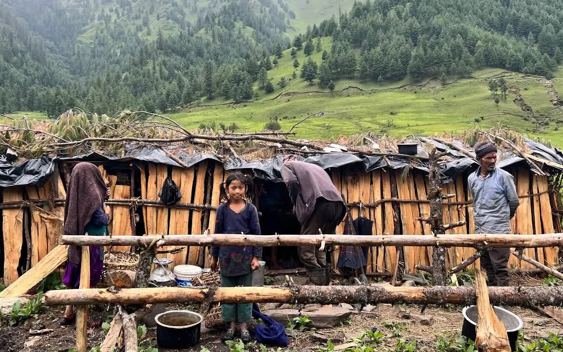 尼泊尔山区农村生活图片