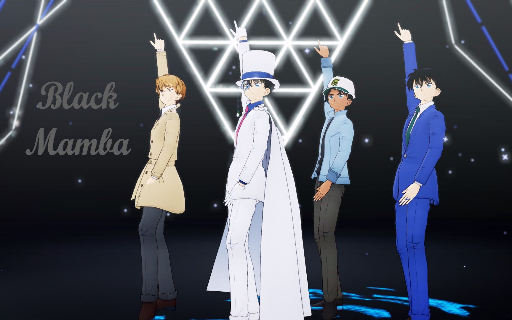 名侦探柯南mmd34男团的blackmamba