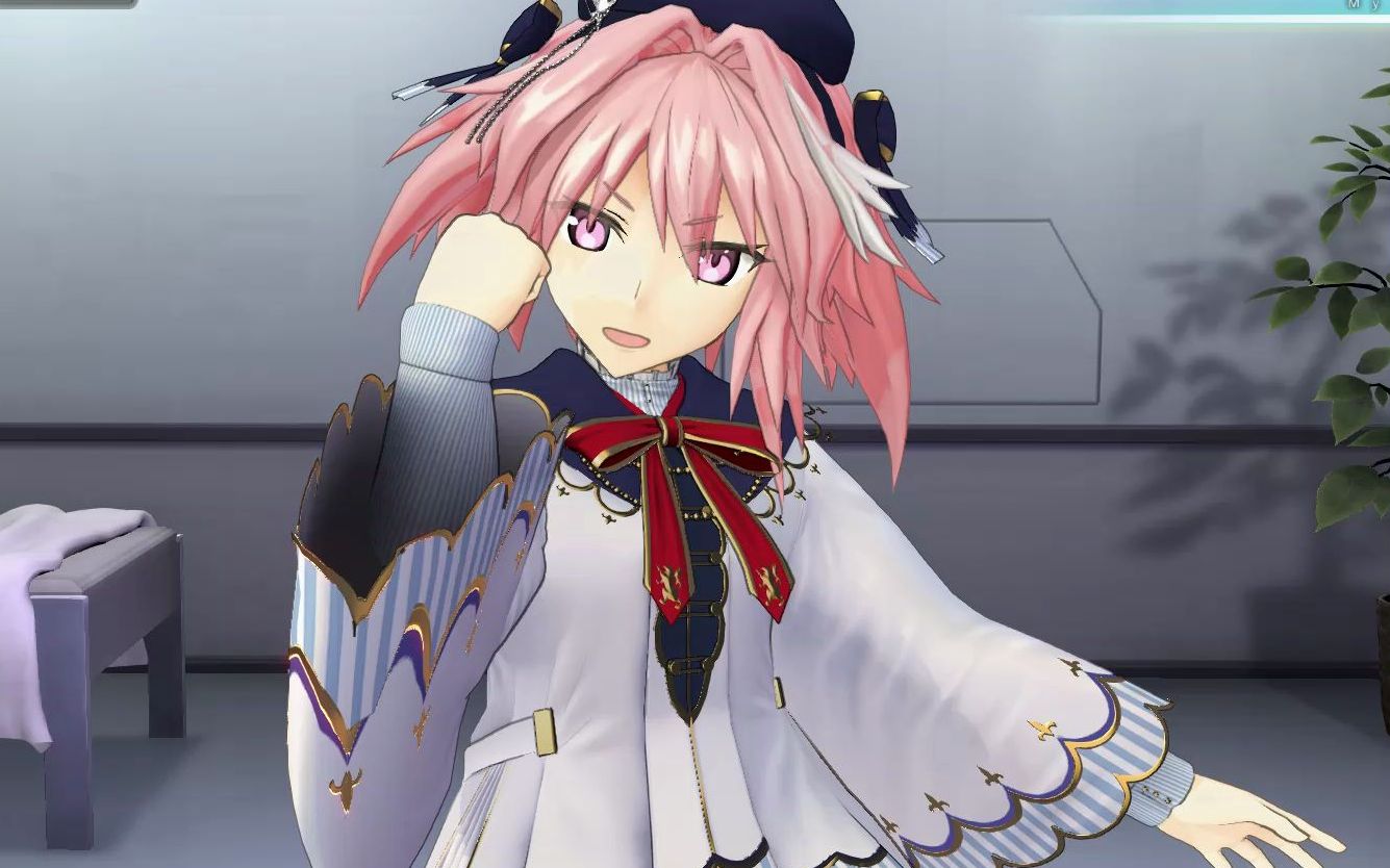 【fgo街机】阿斯托尔福saber 全身灵衣 天使的祝福 my room会话 羁绊1