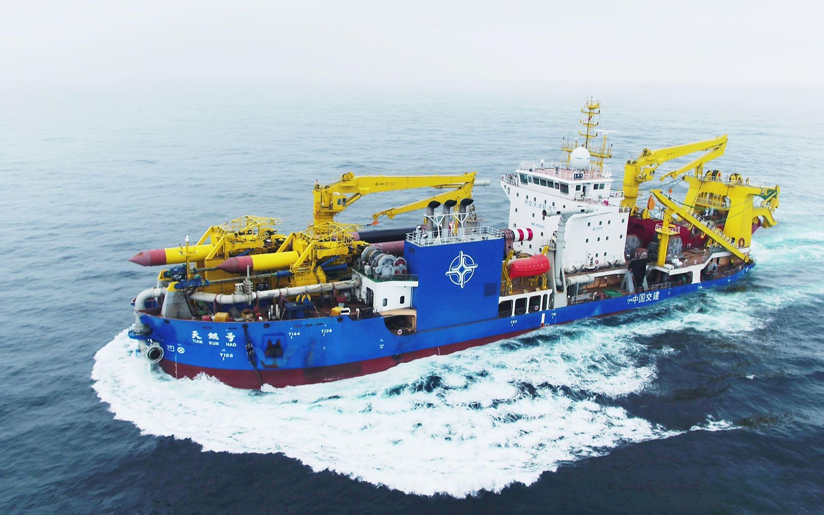 亚洲最强造岛神器中国"天鲲号",欧美想买都无妄,中国限制出口