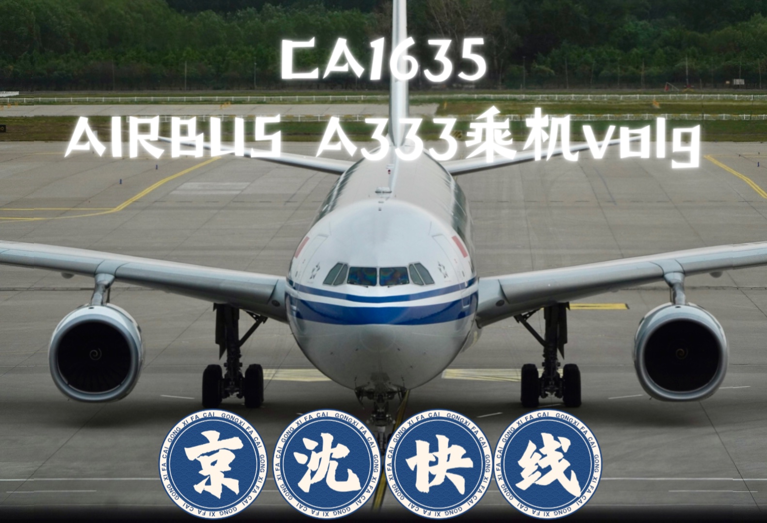 【国航volg】CA1635京沈快线 国航空客A330300搭乘volg纯享版哔哩哔哩bilibili