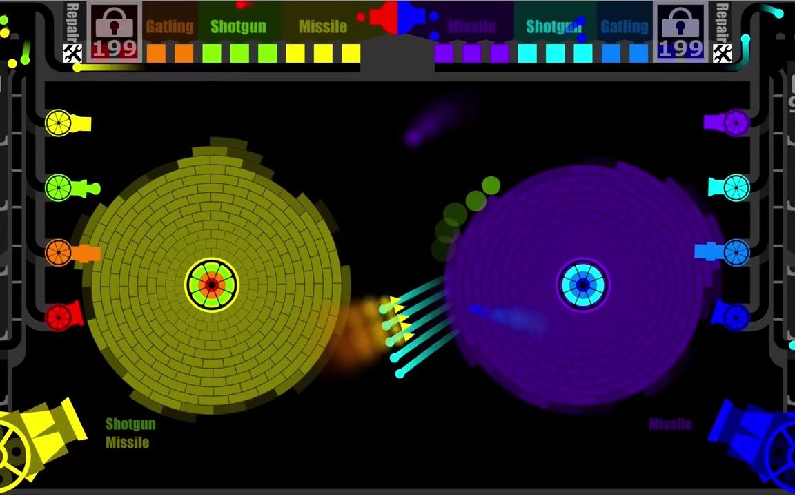 [图]Core Destruction 12 - Ammo Mixer Cannon - Team Battle in Algodoo