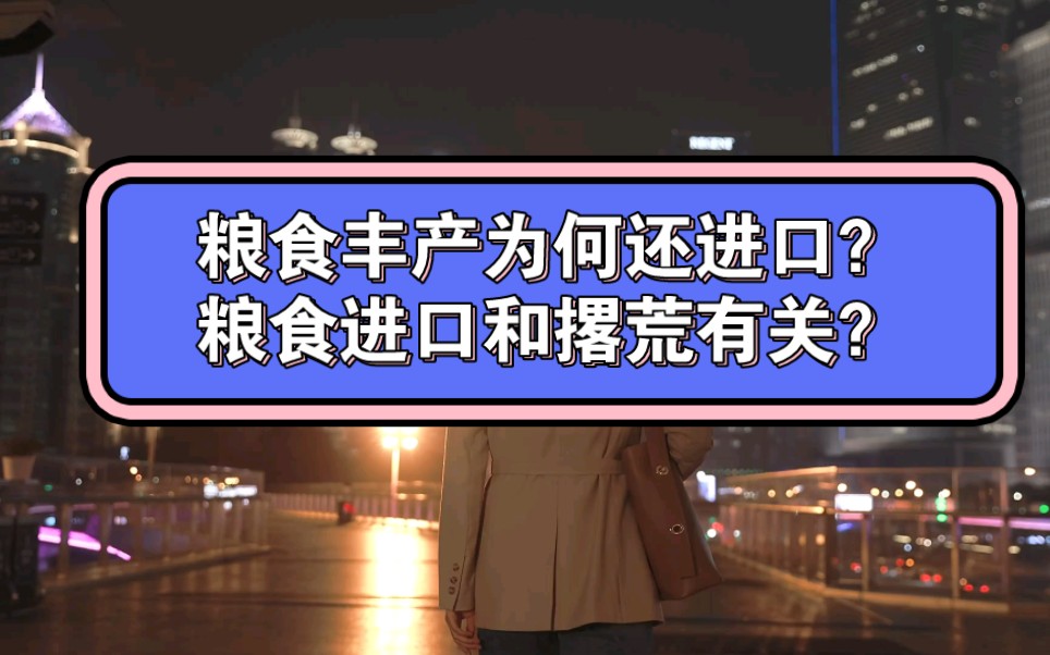 粮食连年丰产为何还进口粮食?专家质疑超亿吨粮食进口和撂荒有关?哔哩哔哩bilibili