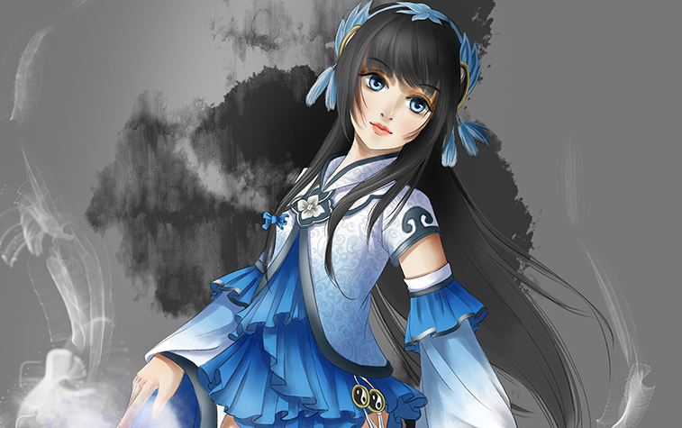 剑网三画一个纯阳咩萝萝有原倍速很慢很慢手把手教你画咩萝萝