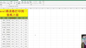 Excel将表格打印到一张纸上面并且全部占满如何操作？