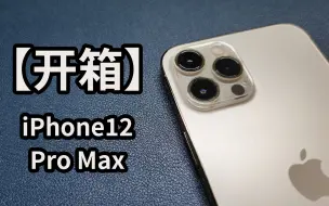 Download Video: 【开箱】iPhone12ProMax，背部淡金边框“真金”，又沉又大！