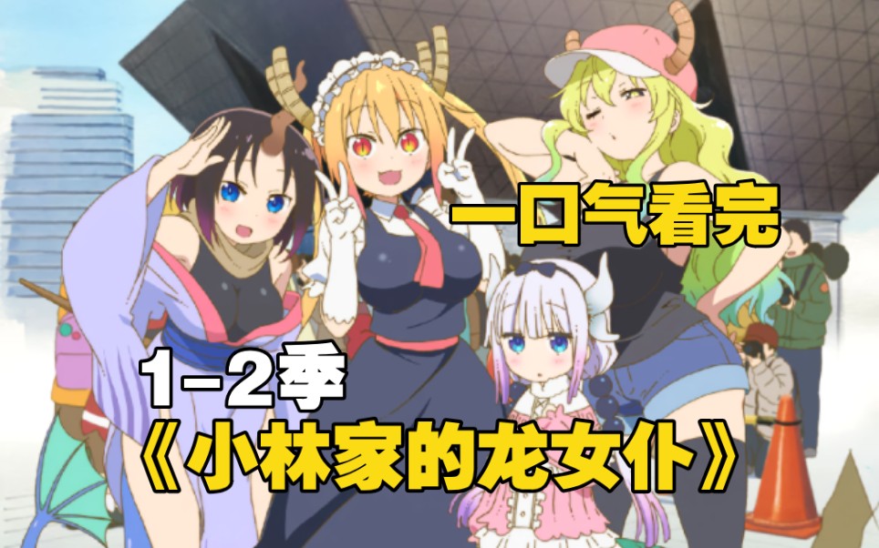 一口气看完《小林家的龙女仆》1-2季，捡到一只龙当女仆是什么体验