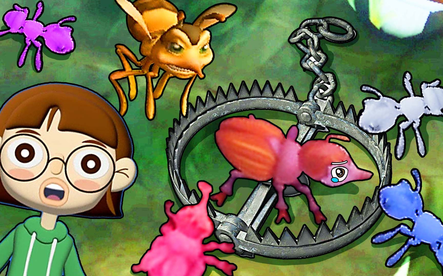 虫虫大作战 我隔空发射臭气弹,把甲虫士兵都熏成了臭虫干!