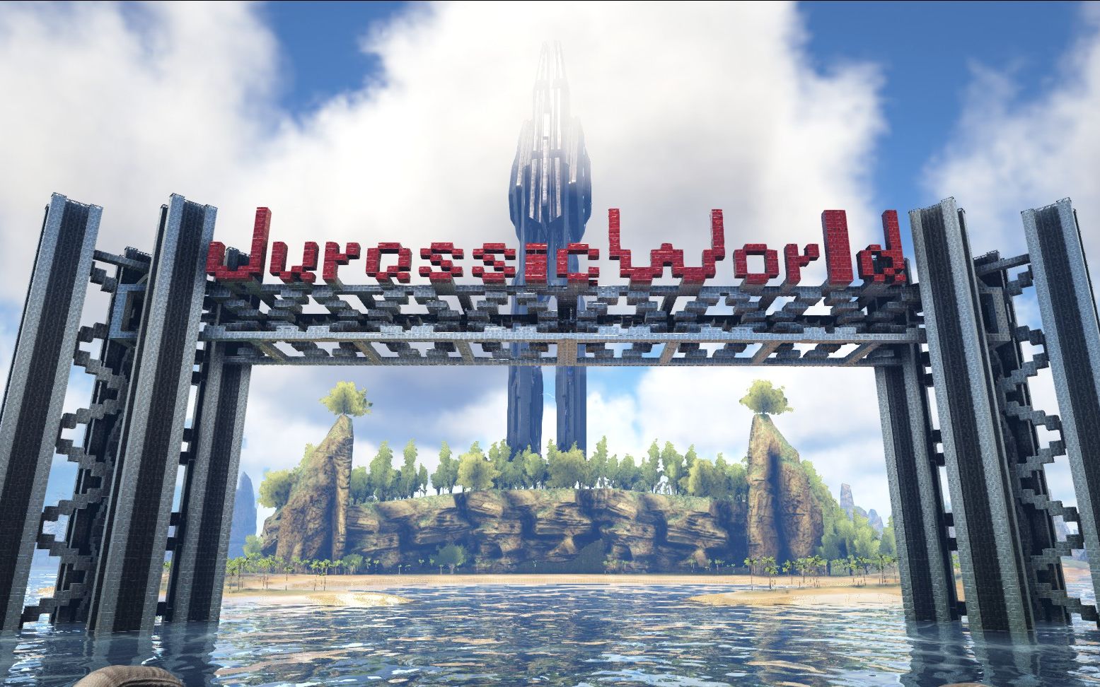 方舟 中心岛丨31 方舟最大的大门 如何开启建造模式