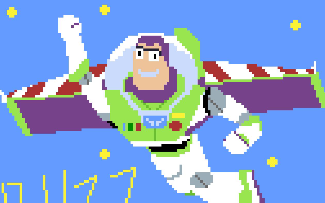 【像素画全过程】巴斯光年