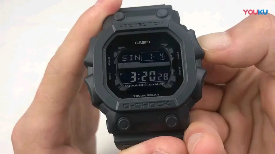 G-shock大方块GX-56BB调时间教程_哔哩哔哩_bilibili