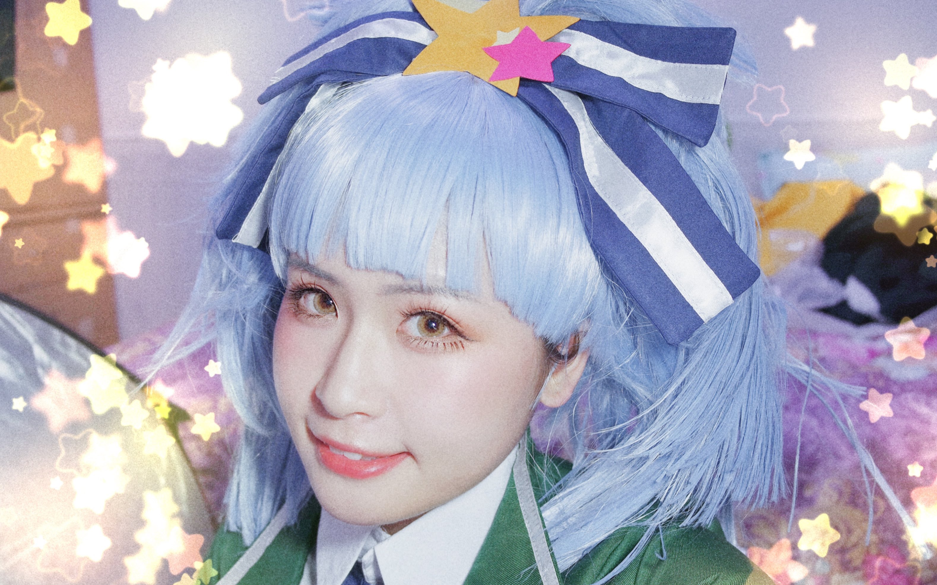 【鱼骨】可以日常的日系萌妹cos妆 佐贺偶像是传奇 星川莉莉cos妆面