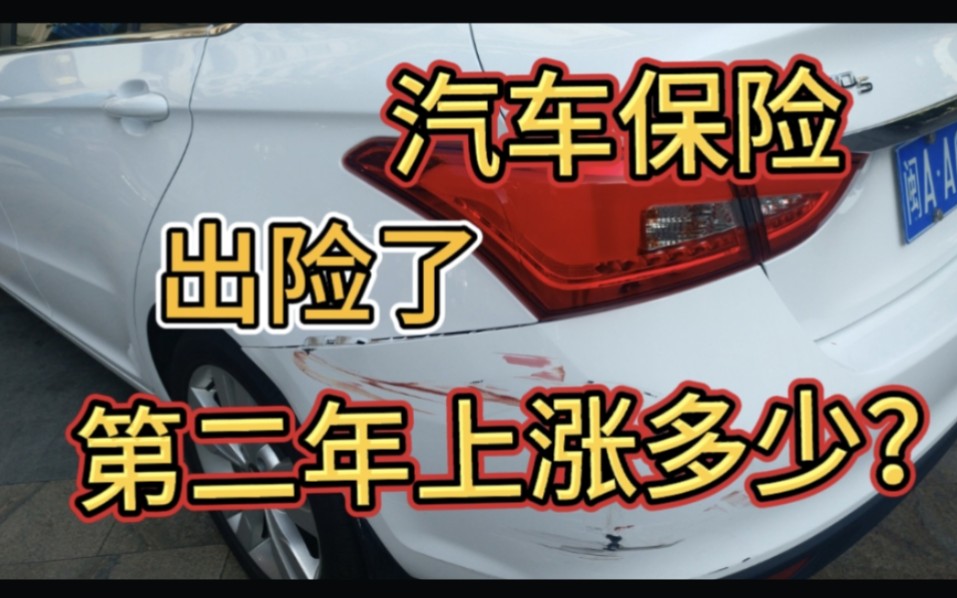 车辆出险了,第二年保费上涨多少?车被冰雹砸坏了,保险公司赔吗哔哩哔哩bilibili