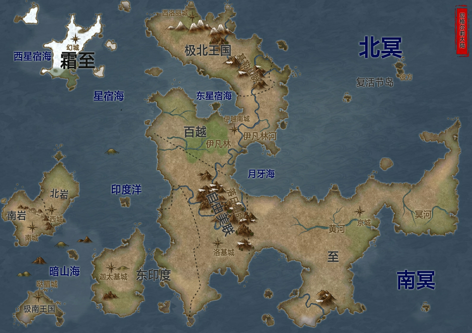 自制世界地图架空