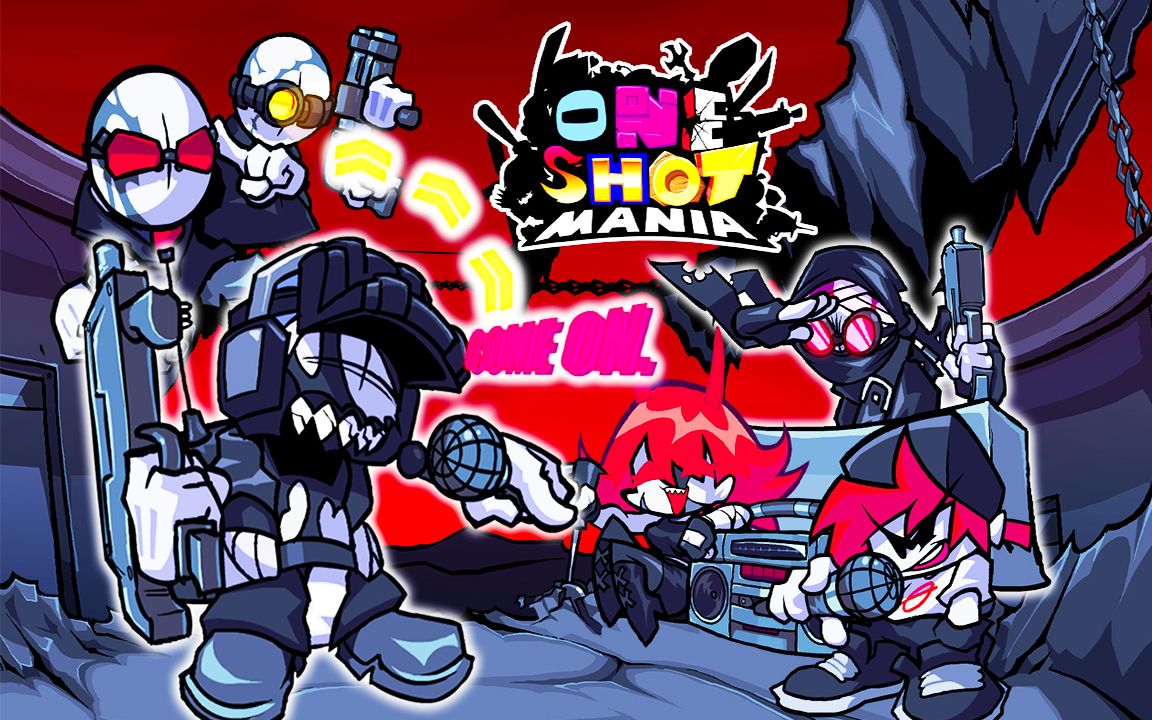 fnf射击狂潮: 暴力迪吧篇! 德莫斯deimos和汉克!