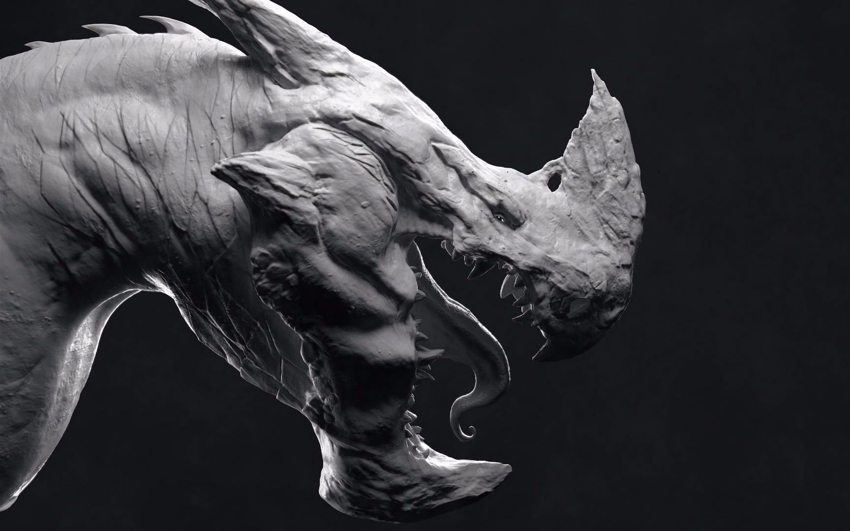 zbrushzb简单快速雕龙头