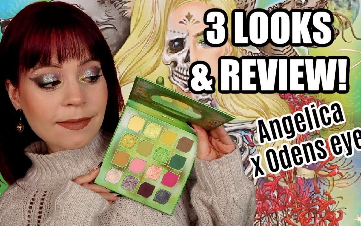 【Annette】海拉盘新品速递+一盘三画:Odens Eye X Angelica Hela palette 3 Looks and review哔哩哔哩bilibili