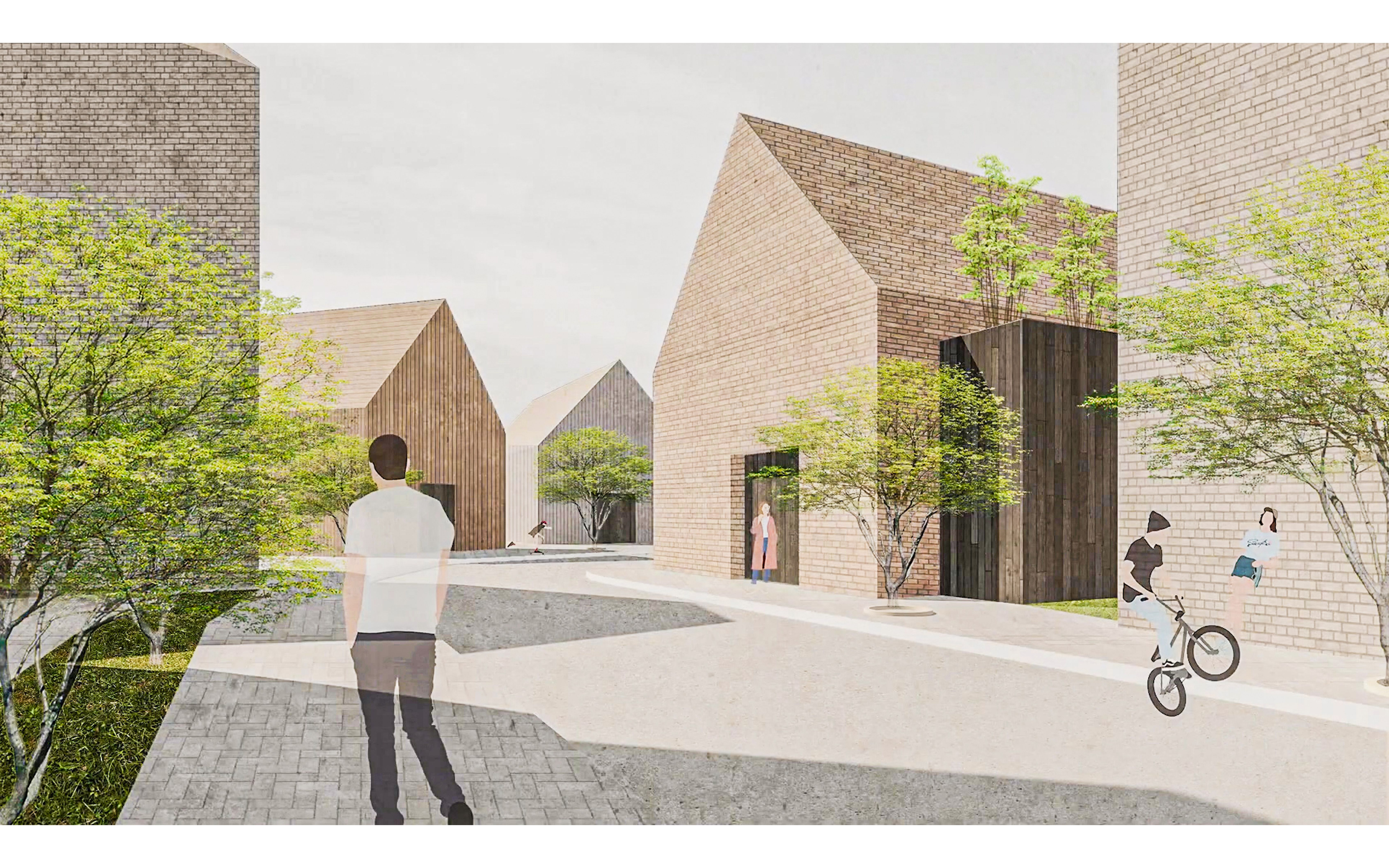 photoshop建筑立面渲染质感表现