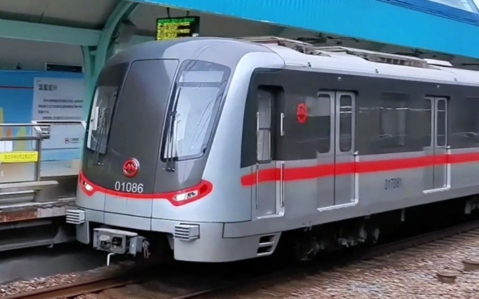 上海地铁一号线钢二最大号186莲花路下行进站 出站(库存)