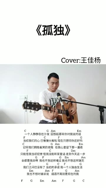 《孤独》作词作曲:王佳杨.