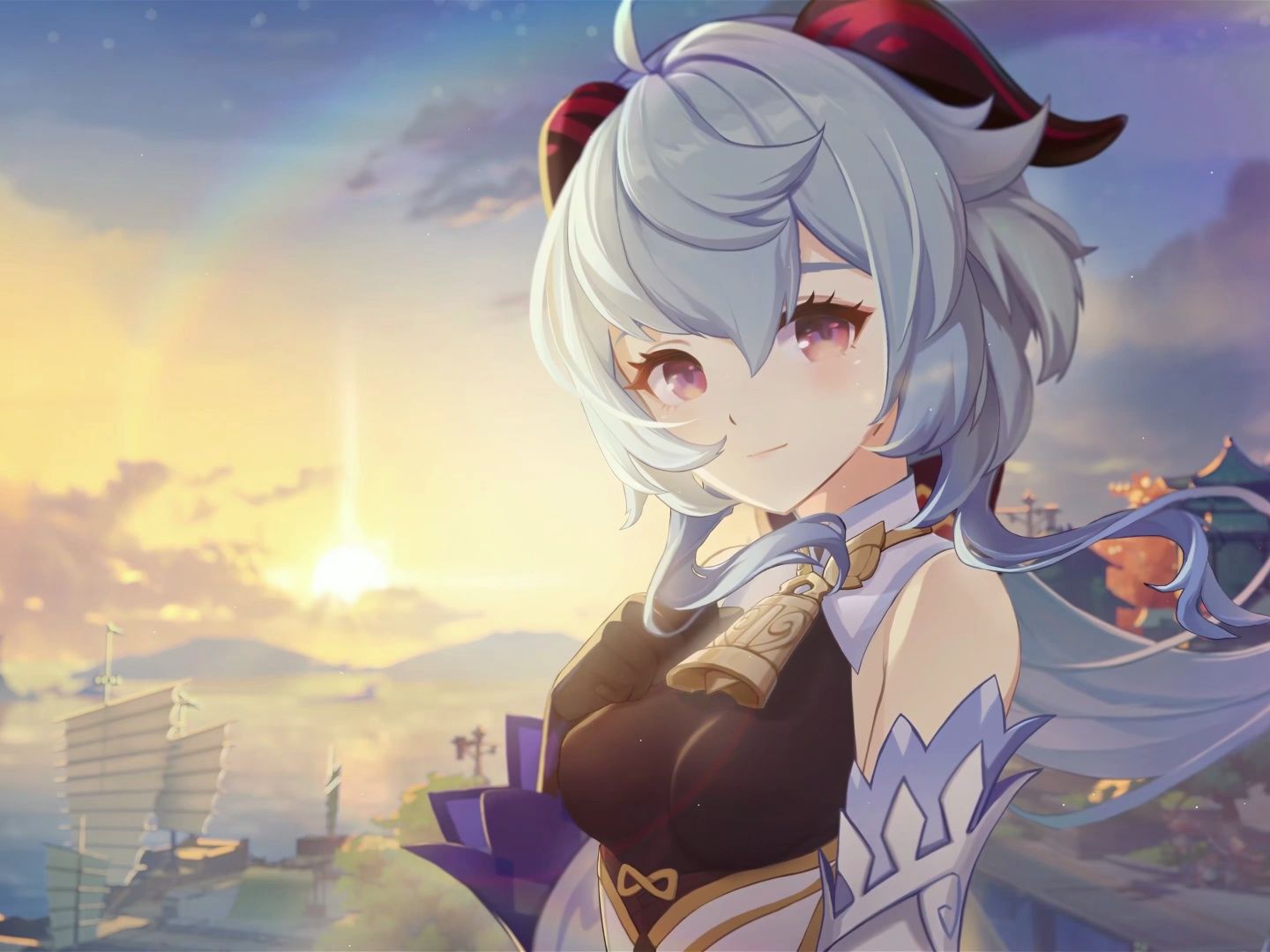 原神甘雨传说任务仙麟之章第一幕云之海,人之海4k最高画质无水印