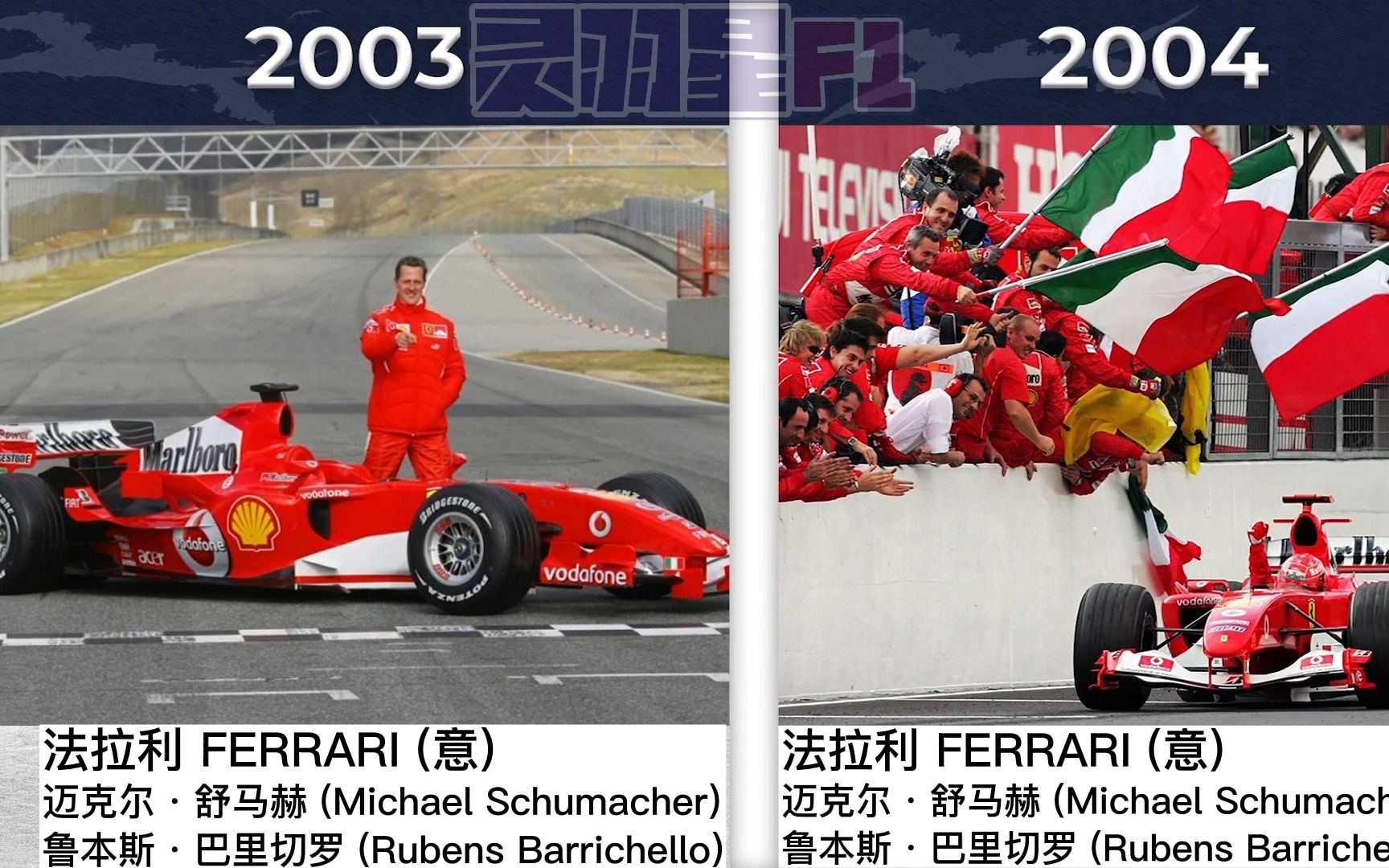 F1历届世界冠军车队哔哩哔哩bilibili