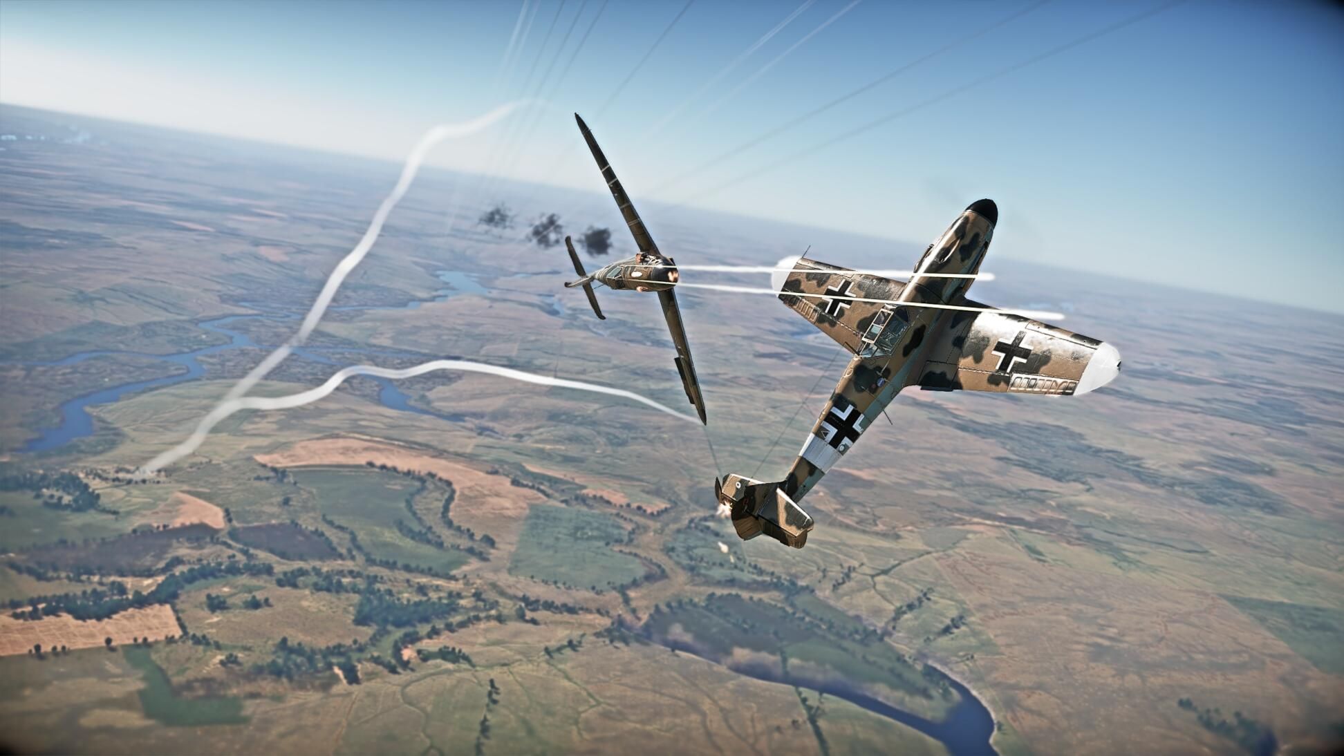 【战争雷霆】bf109f4街机1v1——艰难的胜利