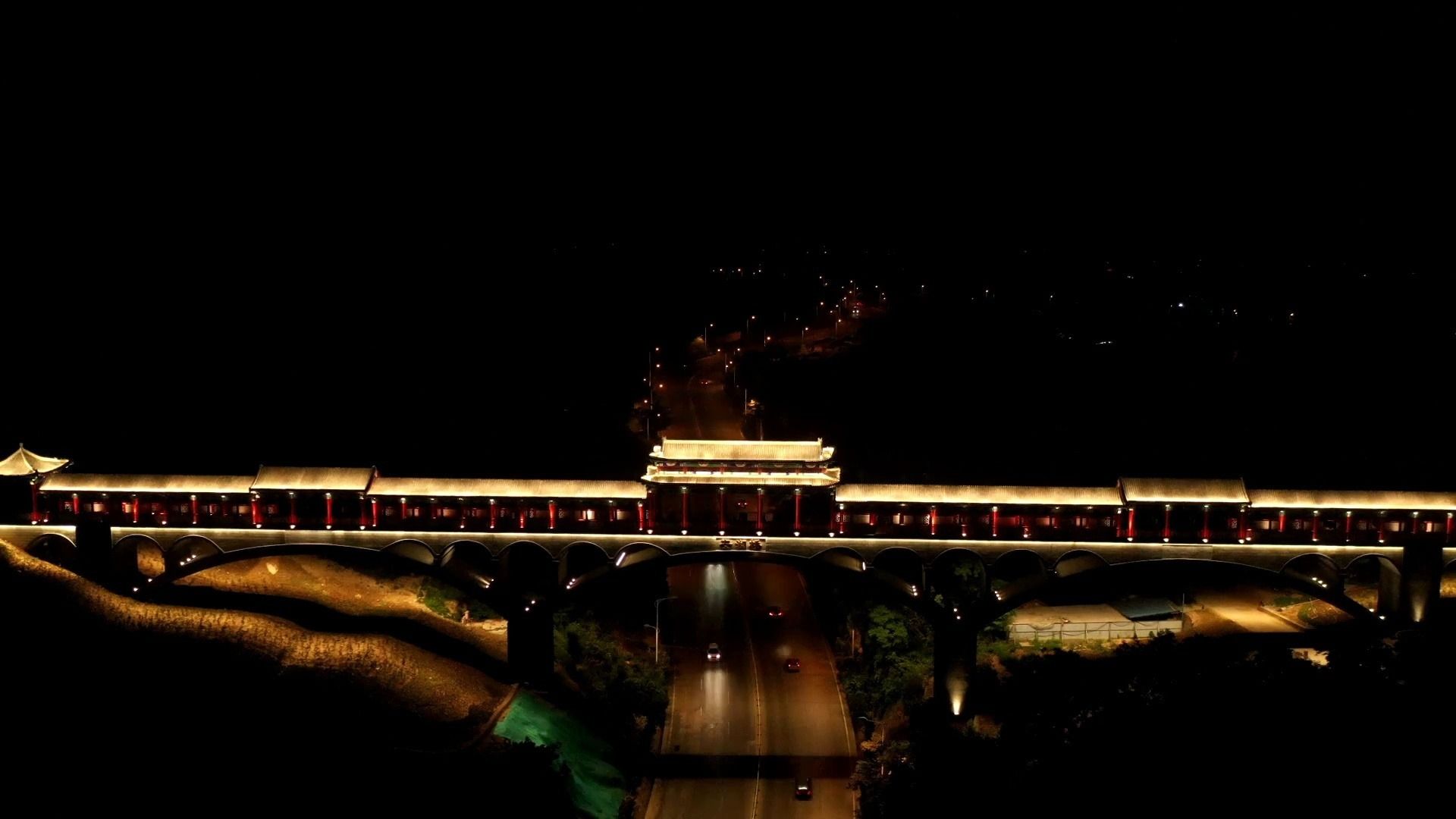 游日照:航拍安澜桥 俯瞰岚山港