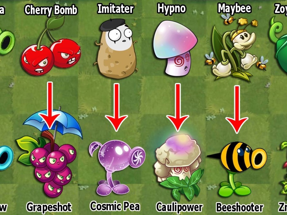 每种新旧植物的进化noob-pro版