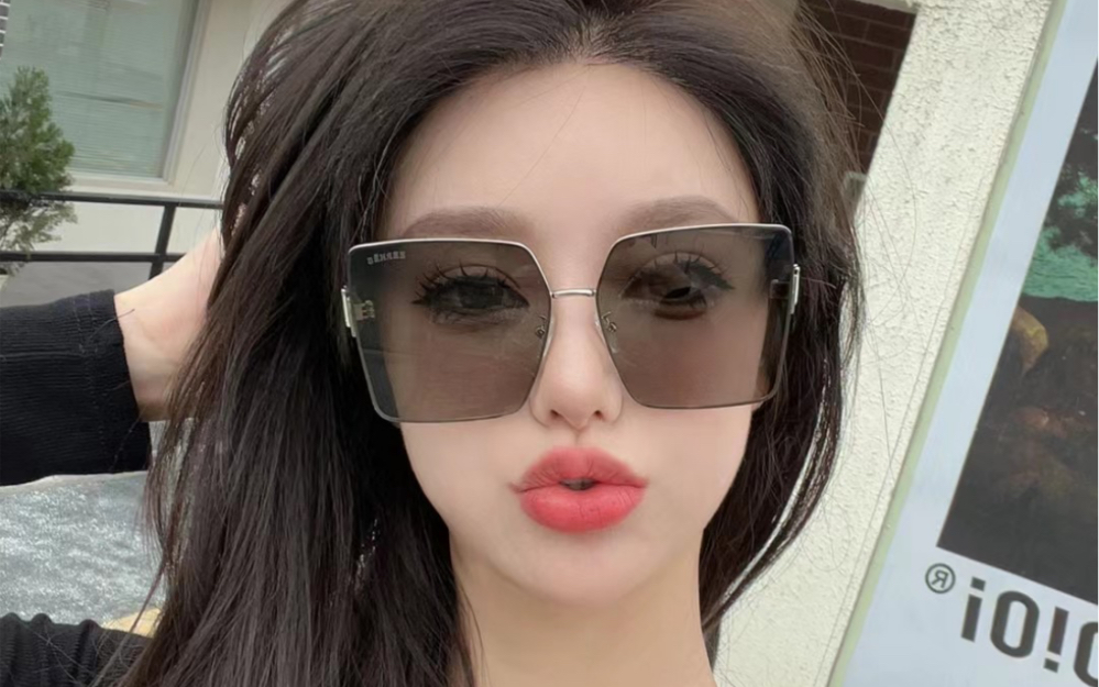 hermes #爱马仕太阳镜 1902,时尚大框太阳镜,彩色金丝墨镜,缤纷多彩