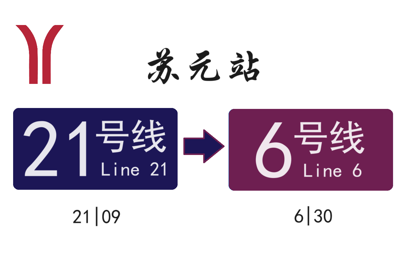 【广州地铁】方便的双向节点换乘!苏元站换乘实录(21号线→6号线)哔哩哔哩bilibili