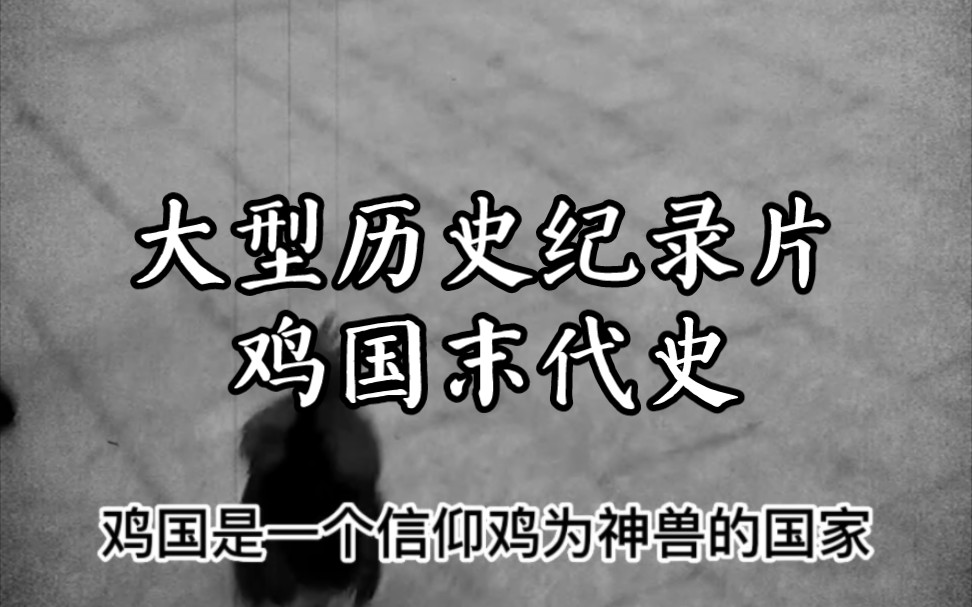 大型历史鸡录片《鸡国末代史》震撼上映哔哩哔哩bilibili