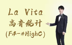 Descargar video: 【蔡程昱】La Vita拉维他 高音统计(F4-#C5)