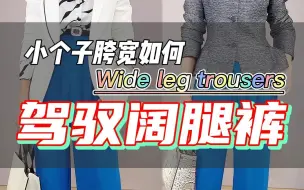 Télécharger la video: 杨路讲穿搭：小个子胯宽也可以驾驭阔腿裤