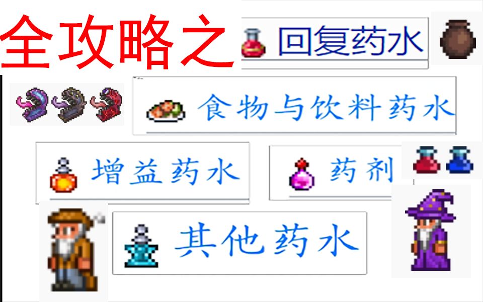 【泰拉瑞亚】药水全攻略1:回复药水篇哔哩哔哩bilibili