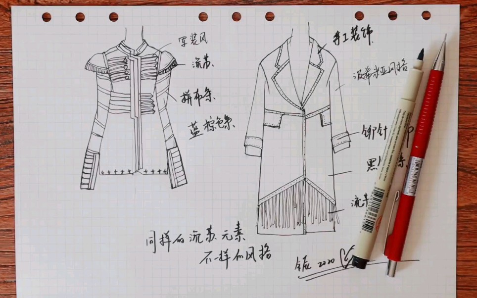 【服装设计款式图】零基础绘制练习不会画画也能学的服装设计入门哔哩哔哩bilibili