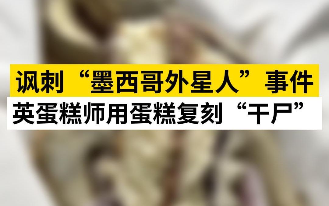 英国蛋糕师复刻“墨西哥外星人”哔哩哔哩bilibili