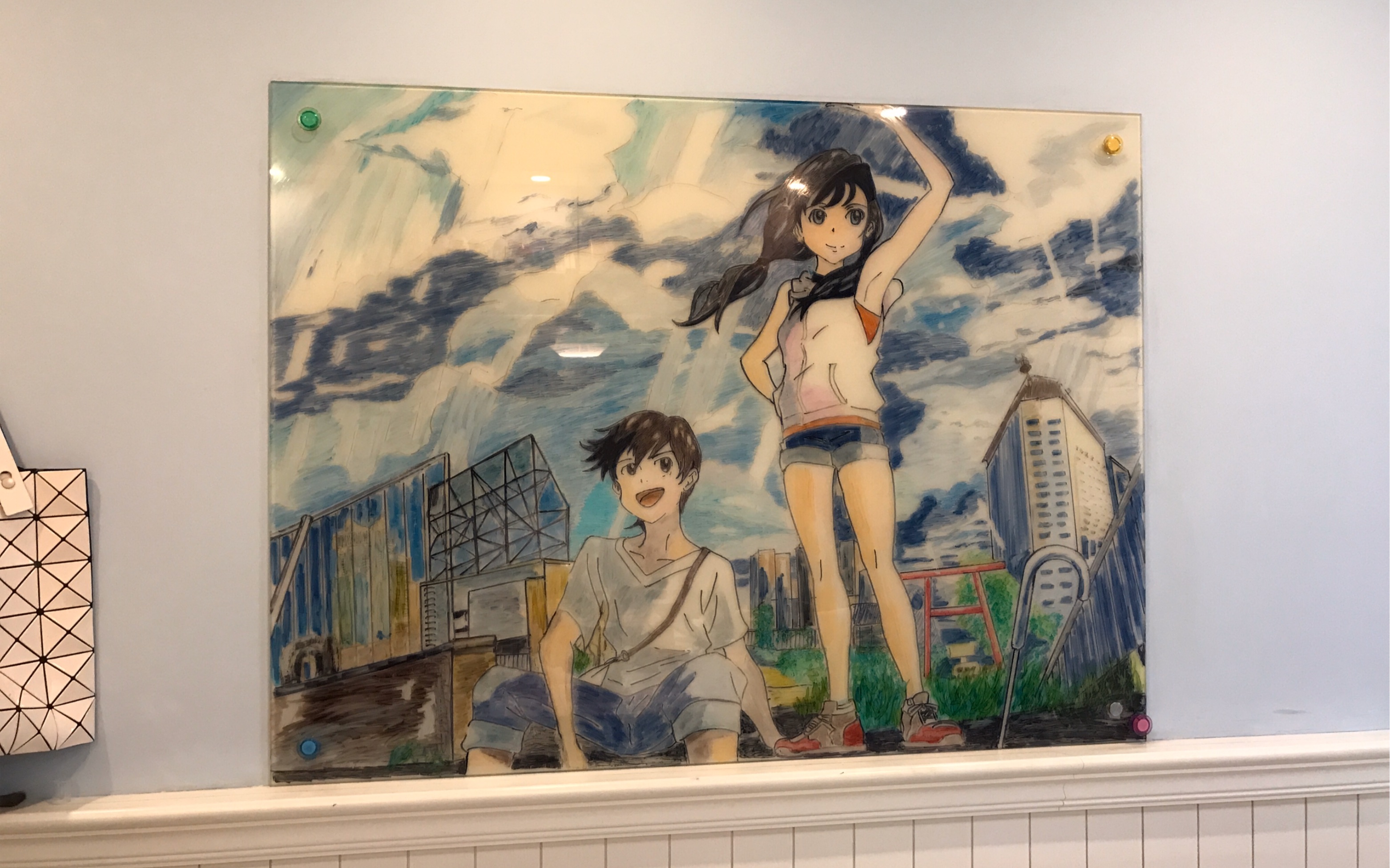 白板手绘天气之子海报完整版