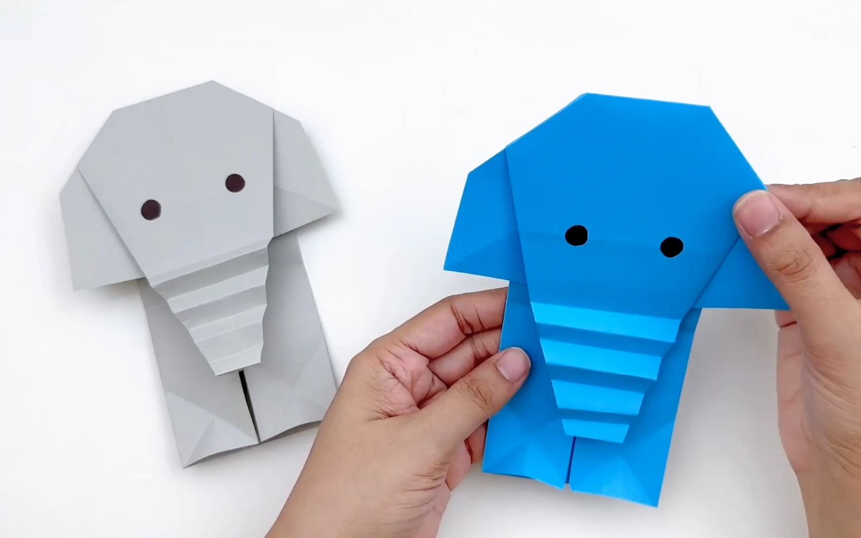 大象简单折纸图片