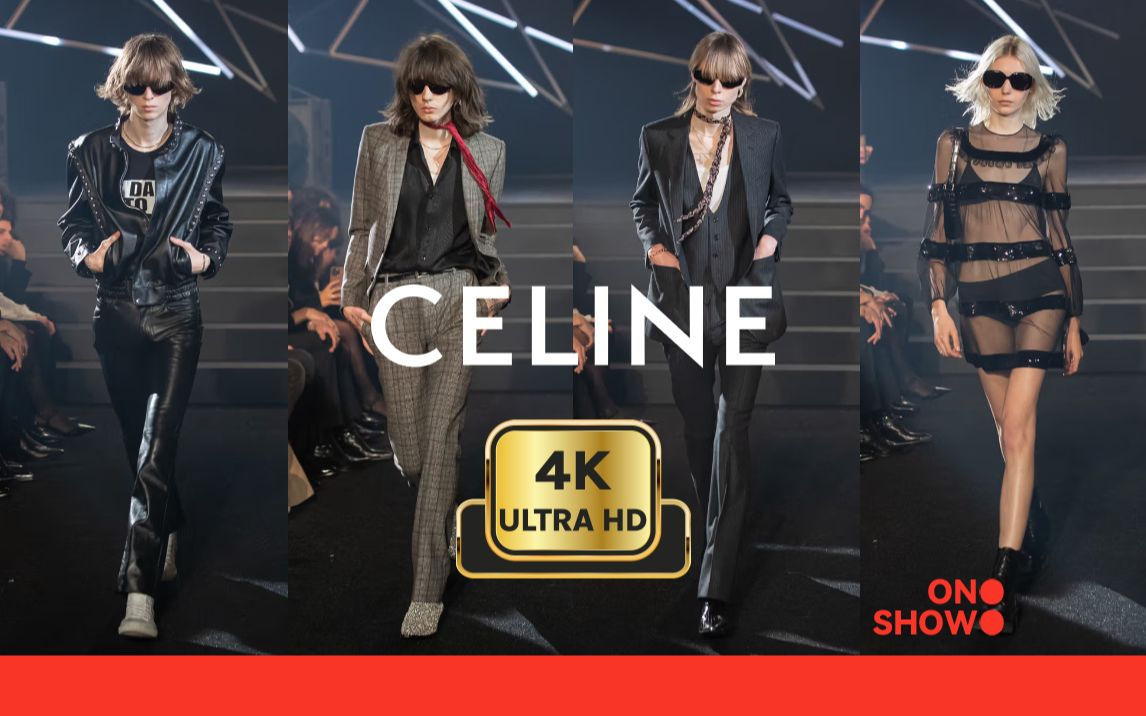 【4K】摇滚明星嗨翻夜总会,CELINE HOMME 2023冬季时装哔哩哔哩bilibili