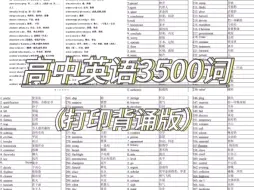 Video herunterladen: 高考英语必背3500词（打印背诵版）