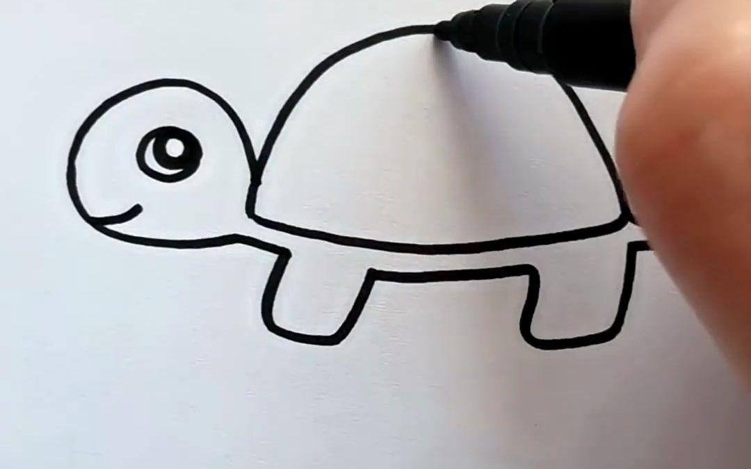 乌龟简笔画简单图片